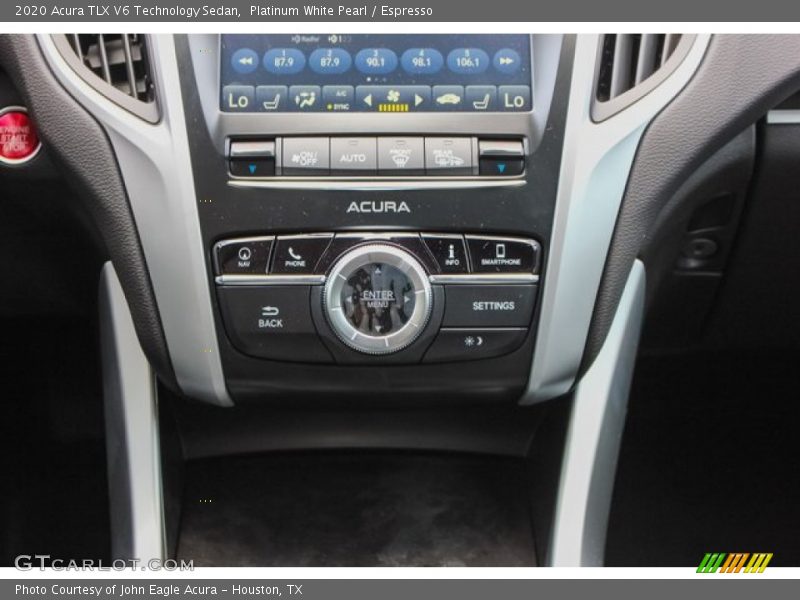 Controls of 2020 TLX V6 Technology Sedan