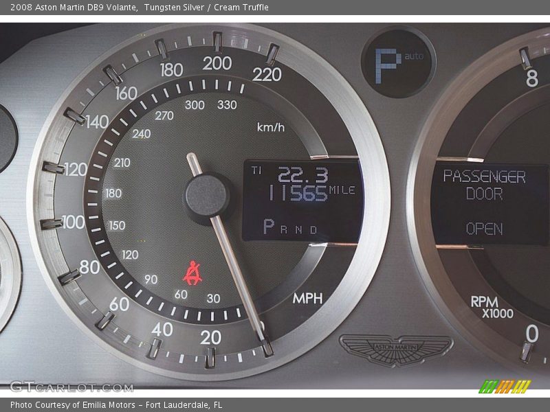  2008 DB9 Volante Volante Gauges