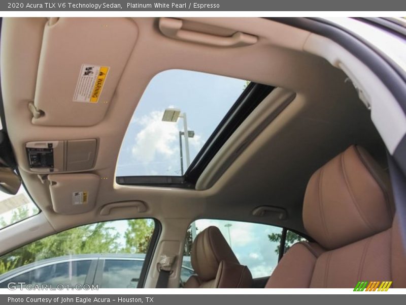 Sunroof of 2020 TLX V6 Technology Sedan