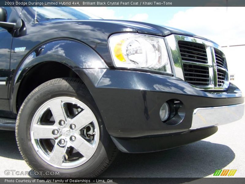 Brilliant Black Crystal Pearl Coat / Khaki Two-Tone 2009 Dodge Durango Limited Hybrid 4x4