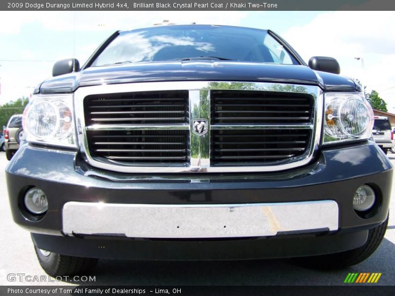 Brilliant Black Crystal Pearl Coat / Khaki Two-Tone 2009 Dodge Durango Limited Hybrid 4x4