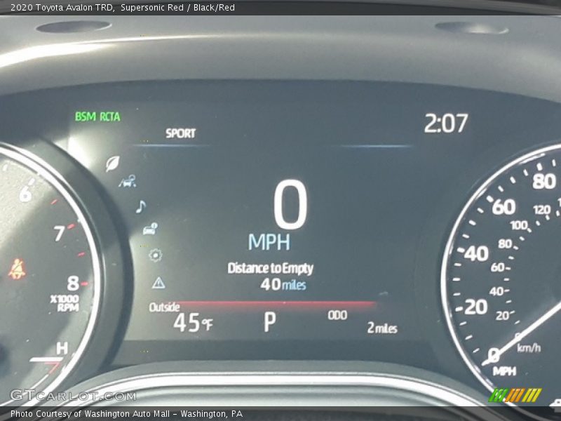  2020 Avalon TRD TRD Gauges