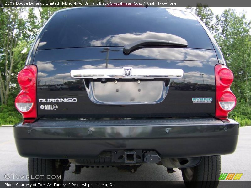 Brilliant Black Crystal Pearl Coat / Khaki Two-Tone 2009 Dodge Durango Limited Hybrid 4x4