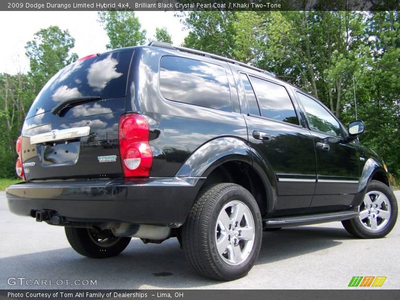 Brilliant Black Crystal Pearl Coat / Khaki Two-Tone 2009 Dodge Durango Limited Hybrid 4x4