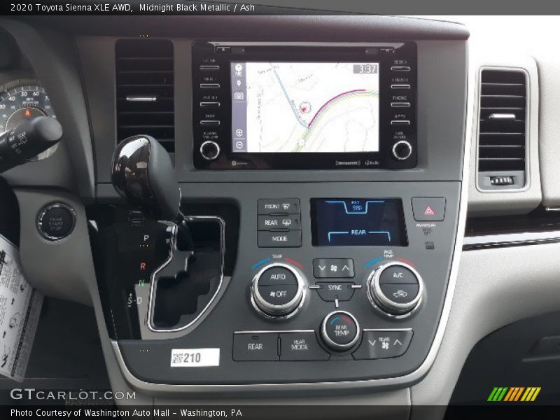 Midnight Black Metallic / Ash 2020 Toyota Sienna XLE AWD