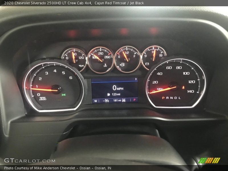 Cajun Red Tintcoat / Jet Black 2020 Chevrolet Silverado 2500HD LT Crew Cab 4x4