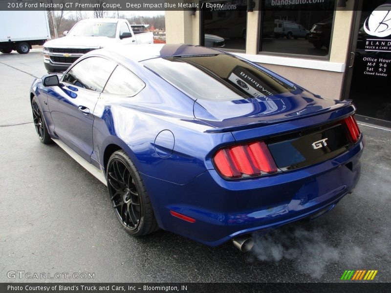 Deep Impact Blue Metallic / Ebony 2016 Ford Mustang GT Premium Coupe
