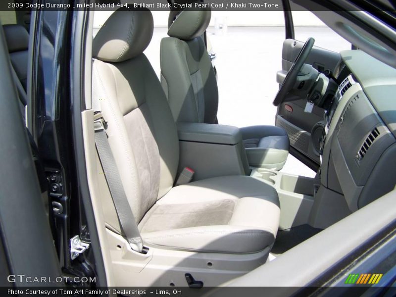 Brilliant Black Crystal Pearl Coat / Khaki Two-Tone 2009 Dodge Durango Limited Hybrid 4x4