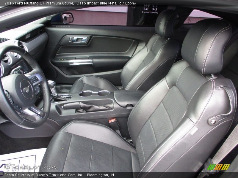 Deep Impact Blue Metallic / Ebony 2016 Ford Mustang GT Premium Coupe