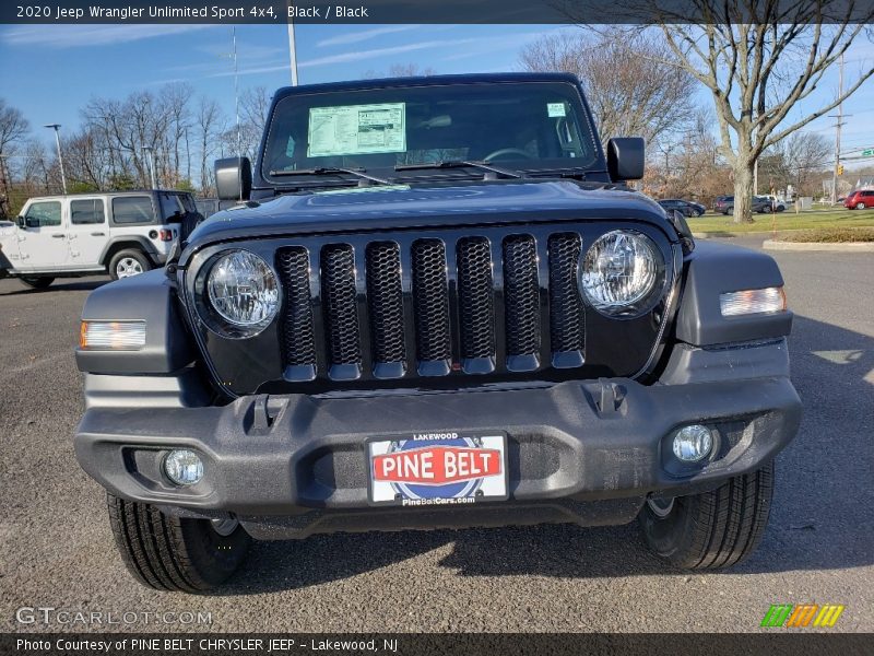 Black / Black 2020 Jeep Wrangler Unlimited Sport 4x4