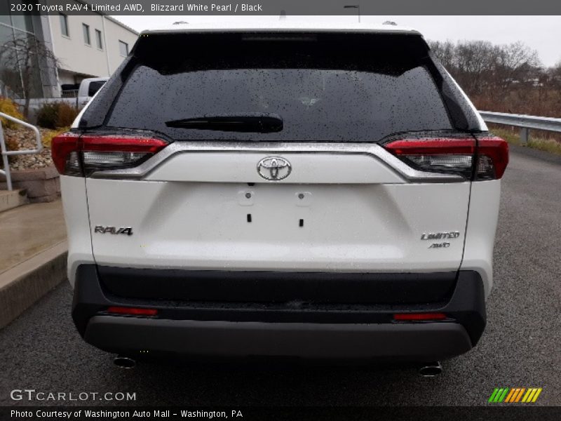 Blizzard White Pearl / Black 2020 Toyota RAV4 Limited AWD