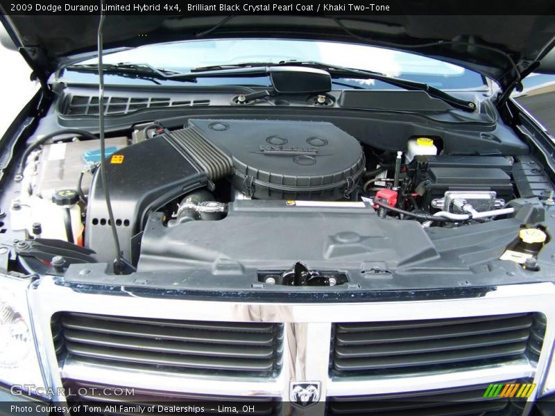 Brilliant Black Crystal Pearl Coat / Khaki Two-Tone 2009 Dodge Durango Limited Hybrid 4x4
