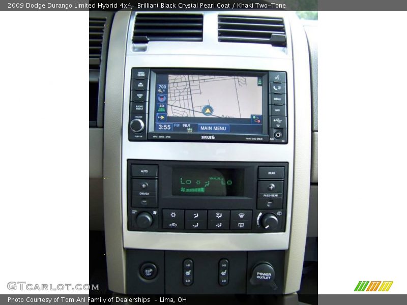 Brilliant Black Crystal Pearl Coat / Khaki Two-Tone 2009 Dodge Durango Limited Hybrid 4x4