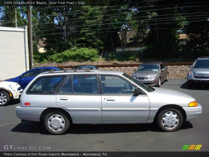 Silver Frost Pearl / Gray 1995 Ford Escort LX Wagon