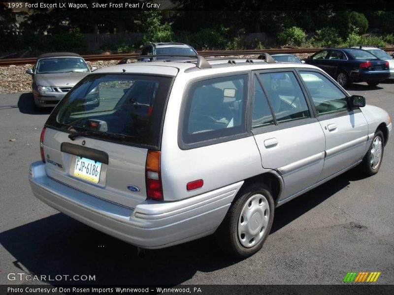 Silver Frost Pearl / Gray 1995 Ford Escort LX Wagon