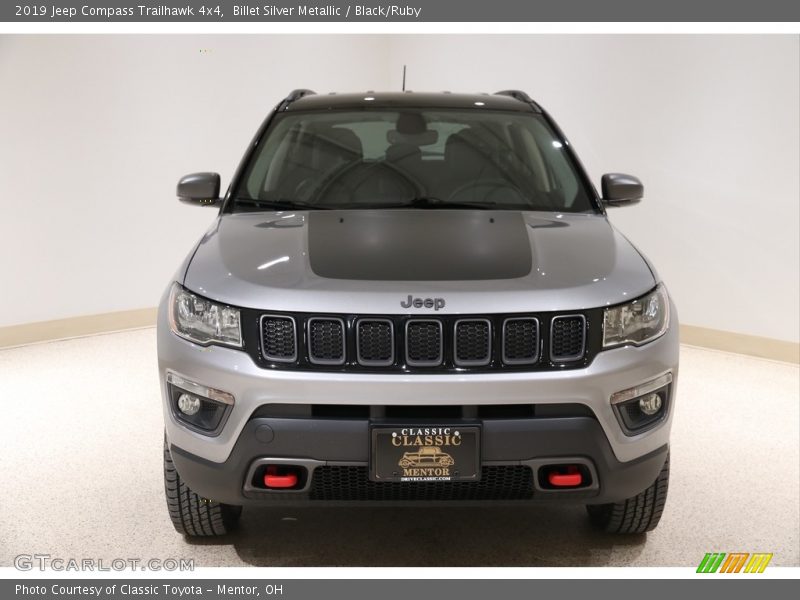 Billet Silver Metallic / Black/Ruby 2019 Jeep Compass Trailhawk 4x4