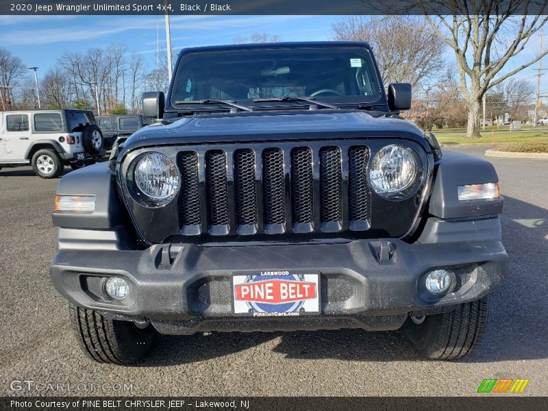 Black / Black 2020 Jeep Wrangler Unlimited Sport 4x4