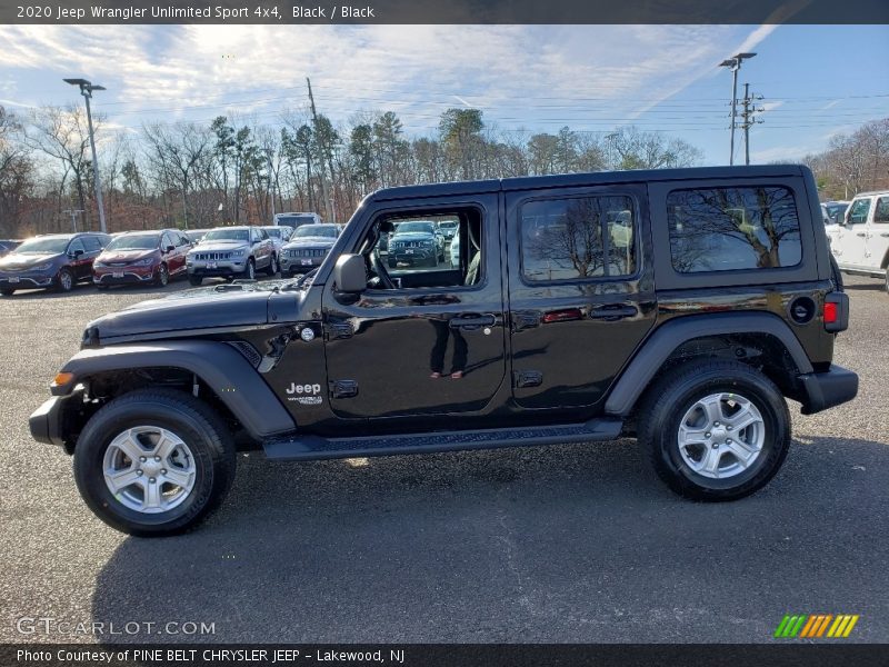 Black / Black 2020 Jeep Wrangler Unlimited Sport 4x4