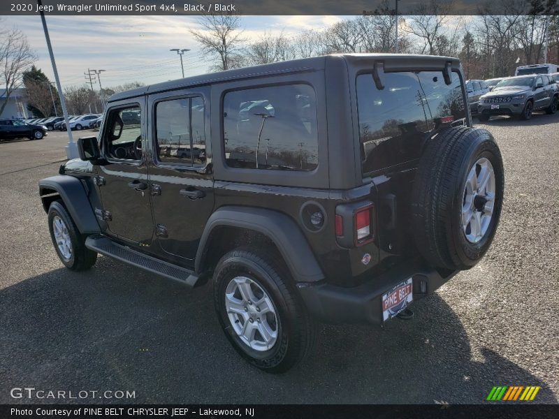 Black / Black 2020 Jeep Wrangler Unlimited Sport 4x4