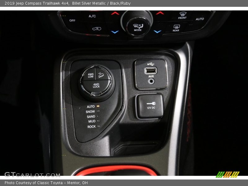 Controls of 2019 Compass Trailhawk 4x4