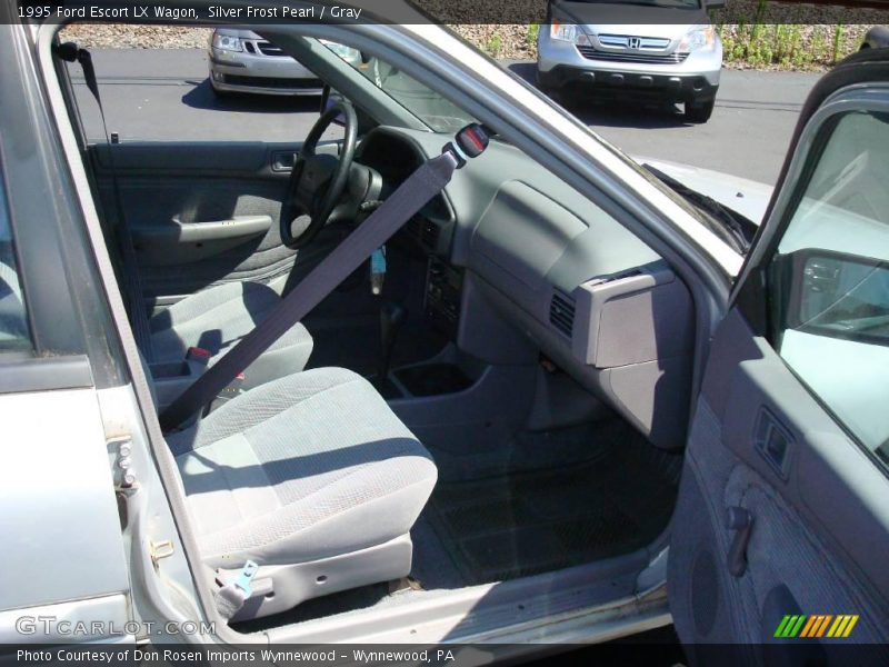Silver Frost Pearl / Gray 1995 Ford Escort LX Wagon