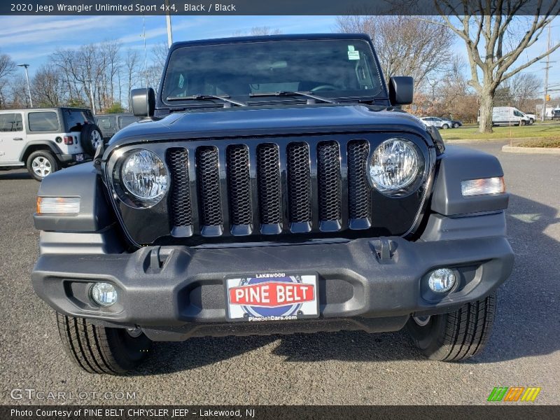 Black / Black 2020 Jeep Wrangler Unlimited Sport 4x4