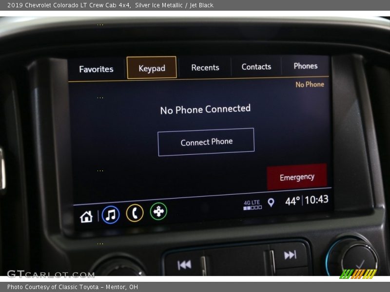 Silver Ice Metallic / Jet Black 2019 Chevrolet Colorado LT Crew Cab 4x4