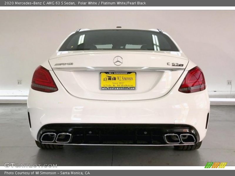 Polar White / Platinum White/Pearl Black 2020 Mercedes-Benz C AMG 63 S Sedan