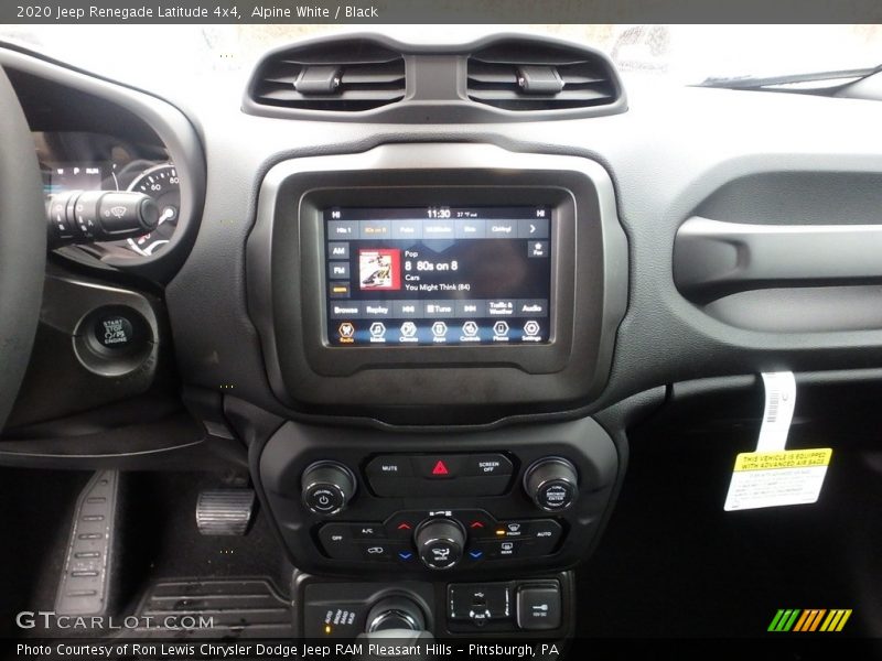 Alpine White / Black 2020 Jeep Renegade Latitude 4x4