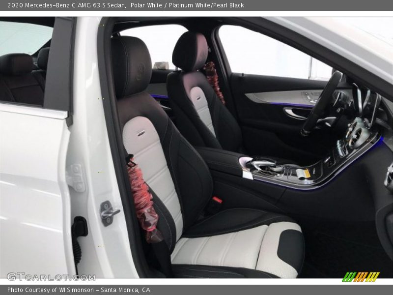  2020 C AMG 63 S Sedan Platinum White/Pearl Black Interior