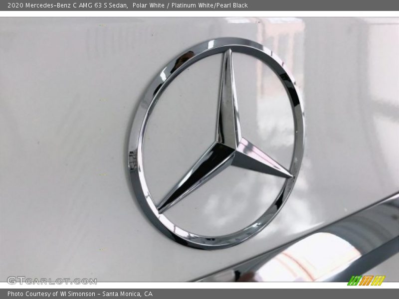 Polar White / Platinum White/Pearl Black 2020 Mercedes-Benz C AMG 63 S Sedan