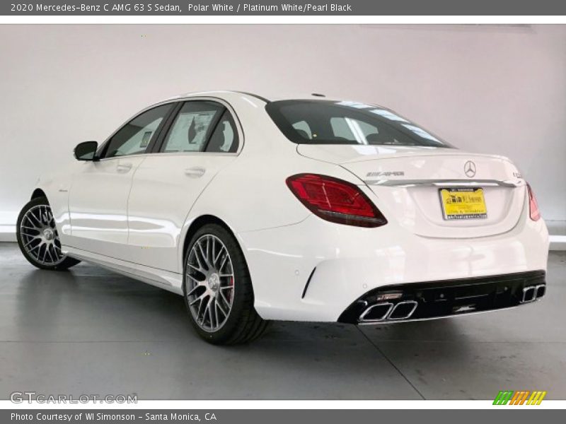 Polar White / Platinum White/Pearl Black 2020 Mercedes-Benz C AMG 63 S Sedan