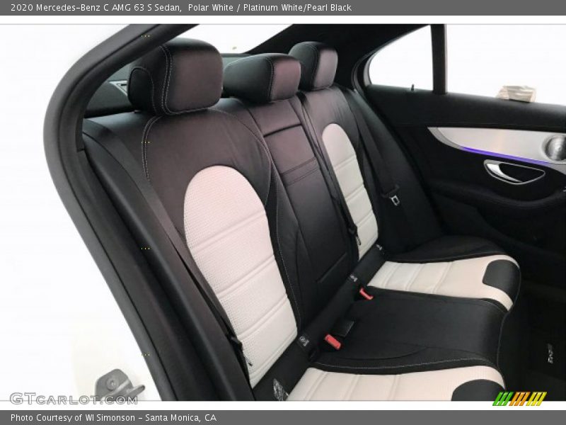 Rear Seat of 2020 C AMG 63 S Sedan