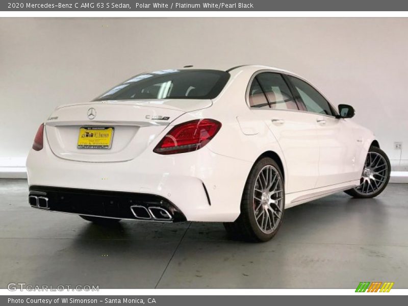 Polar White / Platinum White/Pearl Black 2020 Mercedes-Benz C AMG 63 S Sedan