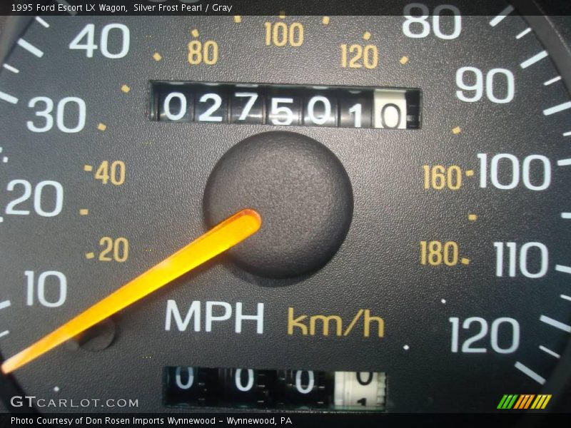 Silver Frost Pearl / Gray 1995 Ford Escort LX Wagon
