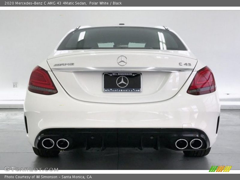 Polar White / Black 2020 Mercedes-Benz C AMG 43 4Matic Sedan