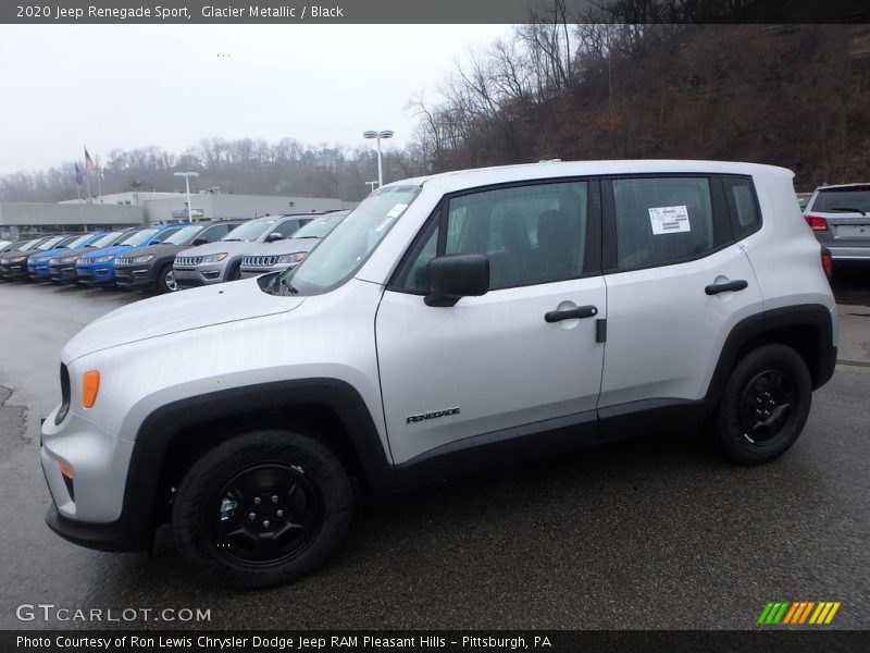 Glacier Metallic / Black 2020 Jeep Renegade Sport