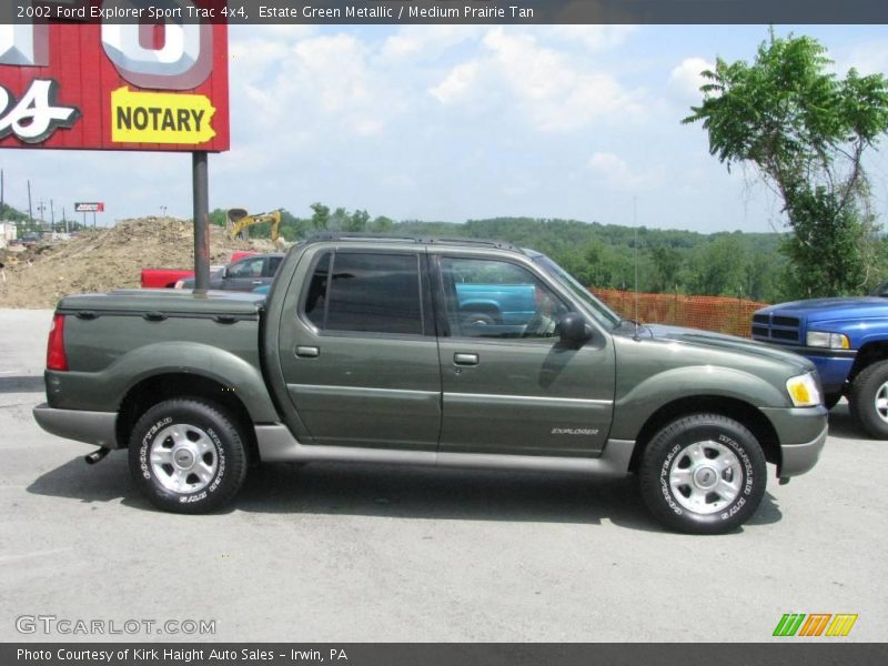 Estate Green Metallic / Medium Prairie Tan 2002 Ford Explorer Sport Trac 4x4