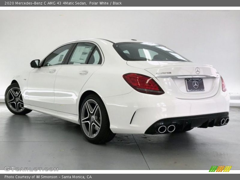 Polar White / Black 2020 Mercedes-Benz C AMG 43 4Matic Sedan