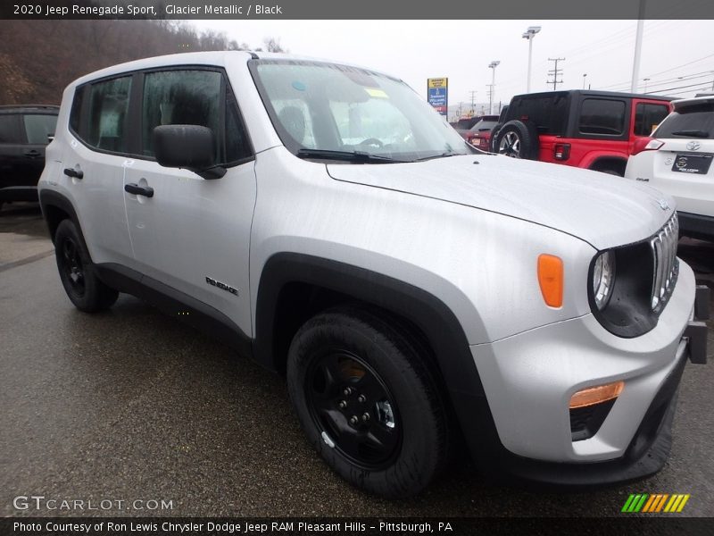 Glacier Metallic / Black 2020 Jeep Renegade Sport