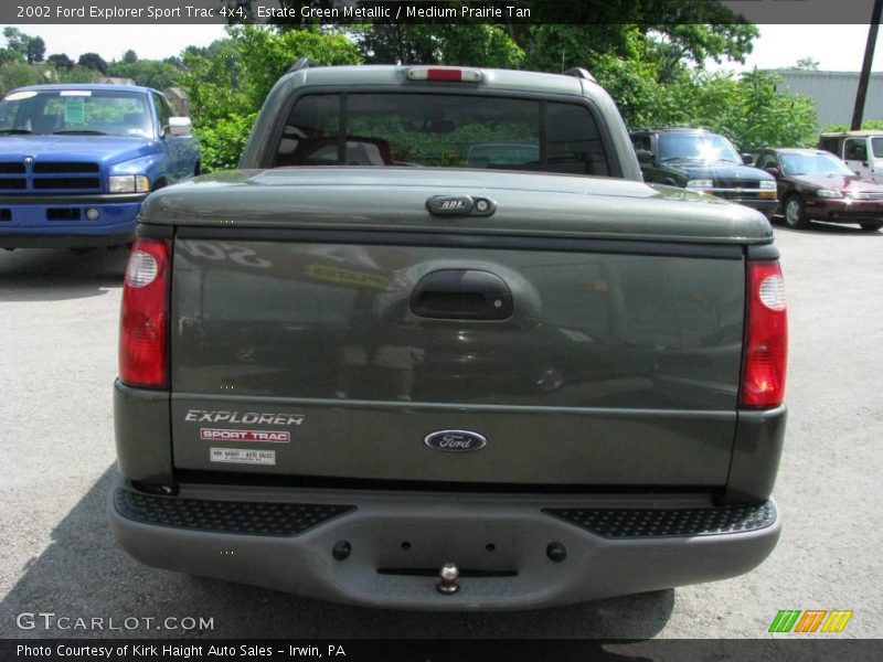 Estate Green Metallic / Medium Prairie Tan 2002 Ford Explorer Sport Trac 4x4