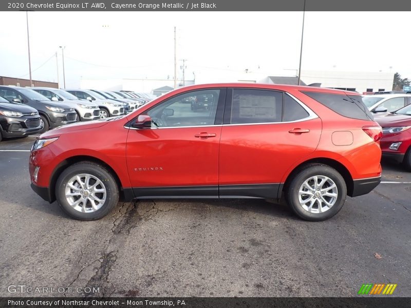 Cayenne Orange Metallic / Jet Black 2020 Chevrolet Equinox LT AWD