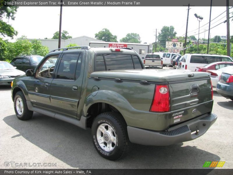 Estate Green Metallic / Medium Prairie Tan 2002 Ford Explorer Sport Trac 4x4