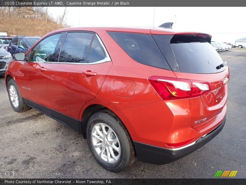 Cayenne Orange Metallic / Jet Black 2020 Chevrolet Equinox LT AWD