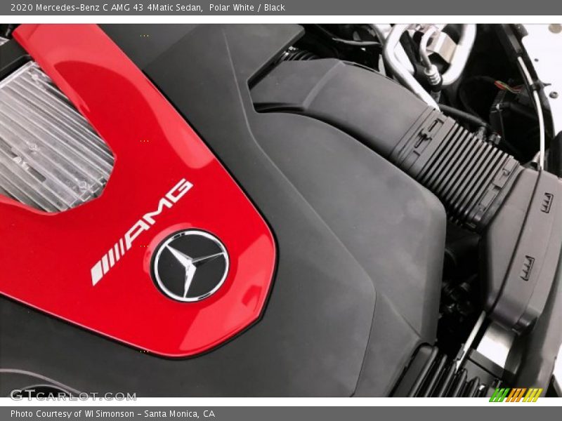Polar White / Black 2020 Mercedes-Benz C AMG 43 4Matic Sedan