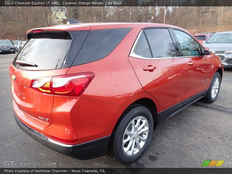 Cayenne Orange Metallic / Jet Black 2020 Chevrolet Equinox LT AWD