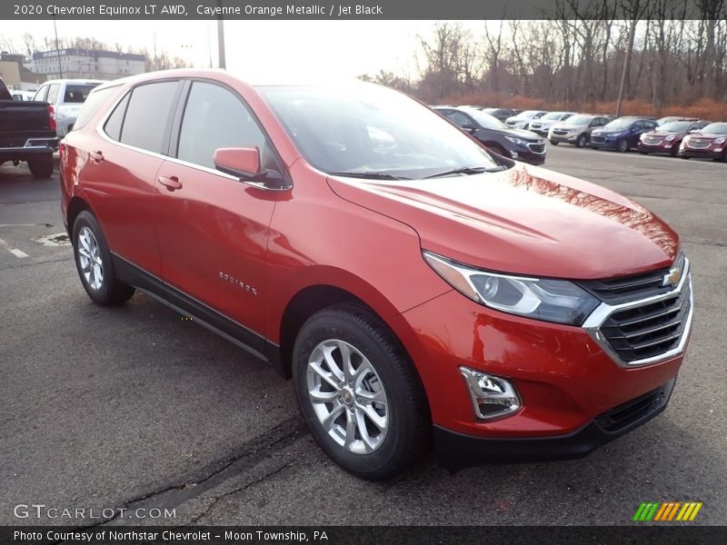 Cayenne Orange Metallic / Jet Black 2020 Chevrolet Equinox LT AWD