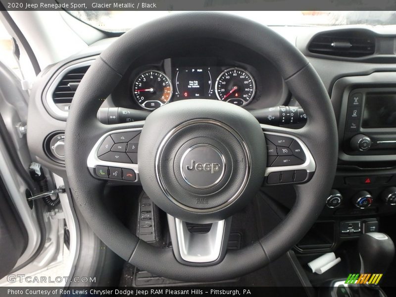 Glacier Metallic / Black 2020 Jeep Renegade Sport