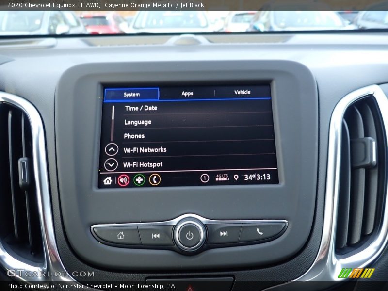 Cayenne Orange Metallic / Jet Black 2020 Chevrolet Equinox LT AWD