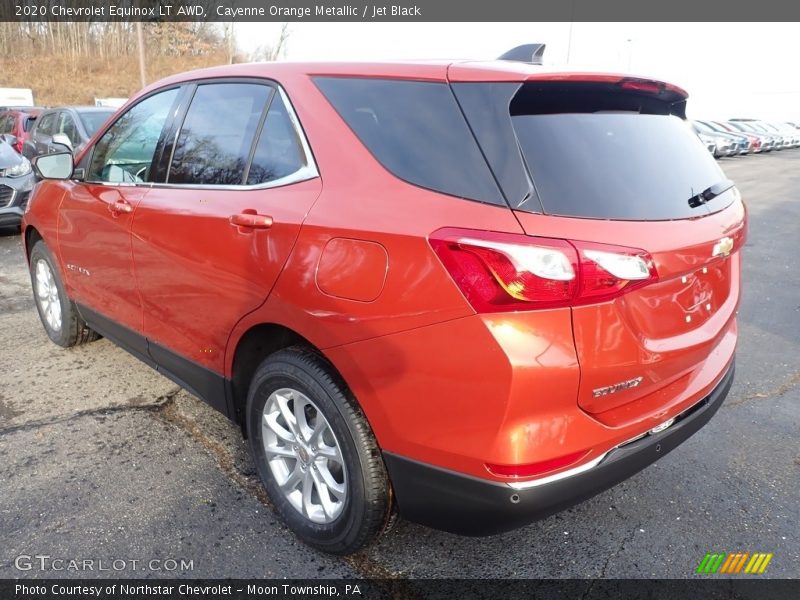 Cayenne Orange Metallic / Jet Black 2020 Chevrolet Equinox LT AWD
